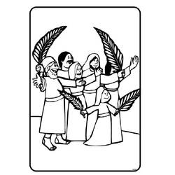 Disegno da colorare: Domenica delle Palme (Feste e Celebrazioni) #60323 - Pagine da Colorare Stampabili Gratuite
