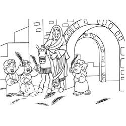 Disegno da colorare: Domenica delle Palme (Feste e Celebrazioni) #60324 - Pagine da Colorare Stampabili Gratuite