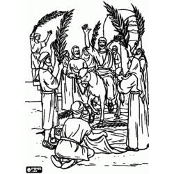 Disegno da colorare: Domenica delle Palme (Feste e Celebrazioni) #60328 - Pagine da Colorare Stampabili Gratuite