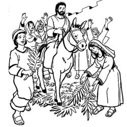 Disegno da colorare: Domenica delle Palme (Feste e Celebrazioni) #60330 - Pagine da Colorare Stampabili Gratuite
