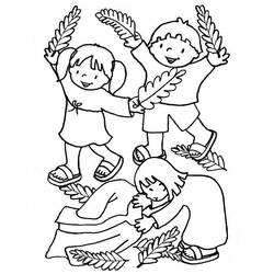 Disegno da colorare: Domenica delle Palme (Feste e Celebrazioni) #60350 - Pagine da Colorare Stampabili Gratuite