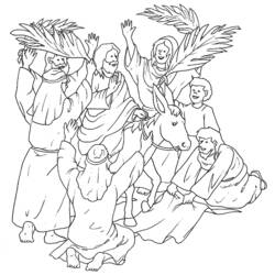 Disegno da colorare: Domenica delle Palme (Feste e Celebrazioni) #60365 - Pagine da Colorare Stampabili Gratuite
