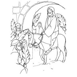 Disegno da colorare: Domenica delle Palme (Feste e Celebrazioni) #60370 - Pagine da Colorare Stampabili Gratuite