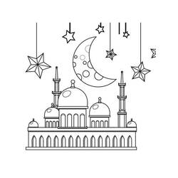 Disegni da colorare: Eid al-Fitr - Pagine da Colorare Stampabili Gratuite