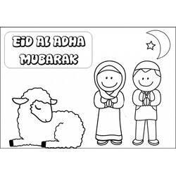 Disegni da colorare: Eid Mubarak - Pagine da Colorare Stampabili Gratuite