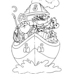 Disegni da colorare: Festa di San Nicola - Pagine da Colorare Stampabili Gratuite