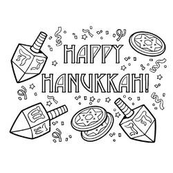 Disegni da colorare: Hanukkah - Pagine da Colorare Stampabili Gratuite