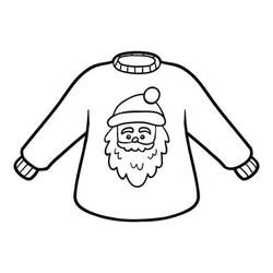 Disegni da colorare: Maglione di Natale - Pagine da Colorare Stampabili Gratuite