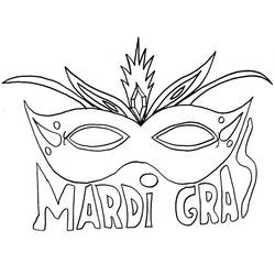 Disegni da colorare: Mardi Gras - Pagine da Colorare Stampabili Gratuite