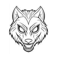 Disegni da colorare: Maschera di Halloween - Pagine da Colorare Stampabili Gratuite
