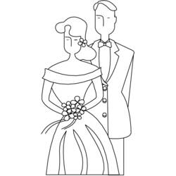 Disegno da colorare: Matrimonio (Feste e Celebrazioni) #55992 - Pagine da Colorare Stampabili Gratuite