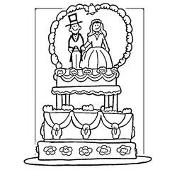 Disegno da colorare: Matrimonio (Feste e Celebrazioni) #56017 - Pagine da Colorare Stampabili Gratuite