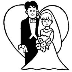 Disegno da colorare: Matrimonio (Feste e Celebrazioni) #56040 - Pagine da Colorare Stampabili Gratuite
