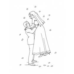 Disegno da colorare: Matrimonio (Feste e Celebrazioni) #56050 - Pagine da Colorare Stampabili Gratuite