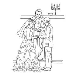 Disegno da colorare: Matrimonio (Feste e Celebrazioni) #56078 - Pagine da Colorare Stampabili Gratuite