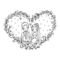 Disegno da colorare: Matrimonio (Feste e Celebrazioni) #56259 - Pagine da Colorare Stampabili Gratuite