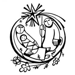 Disegni da colorare: Presepe - Pagine da Colorare Stampabili Gratuite