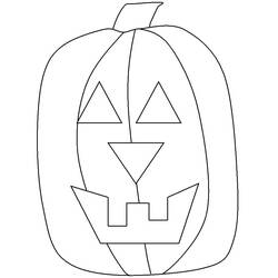 Disegni da colorare: Zucca di Halloween - Pagine da Colorare Stampabili Gratuite