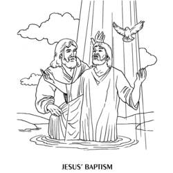 Disegno da colorare: Battesimo (Festività e occasioni speciali) #57467 - Pagine da Colorare Stampabili Gratuite