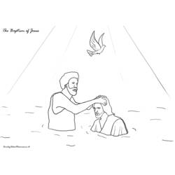 Disegno da colorare: Battesimo (Festività e occasioni speciali) #57485 - Pagine da Colorare Stampabili Gratuite