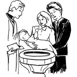 Disegno da colorare: Battesimo (Festività e occasioni speciali) #57715 - Pagine da Colorare Stampabili Gratuite