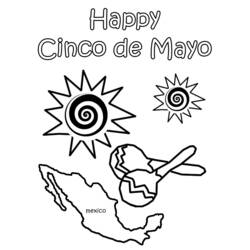 Disegno da colorare: Cinco de Mayo (Festività e occasioni speciali) #59979 - Pagine da Colorare Stampabili Gratuite