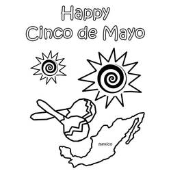 Disegno da colorare: Cinco de Mayo (Festività e occasioni speciali) #60010 - Pagine da Colorare Stampabili Gratuite