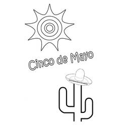 Disegno da colorare: Cinco de Mayo (Festività e occasioni speciali) #60026 - Pagine da Colorare Stampabili Gratuite