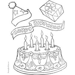 Disegno da colorare: Compleanno (Festività e occasioni speciali) #57073 - Pagine da Colorare Stampabili Gratuite