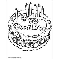 Disegno da colorare: Compleanno (Festività e occasioni speciali) #57129 - Pagine da Colorare Stampabili Gratuite