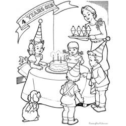 Disegno da colorare: Compleanno (Festività e occasioni speciali) #57224 - Pagine da Colorare Stampabili Gratuite