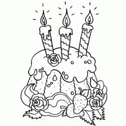 Disegno da colorare: Compleanno (Festività e occasioni speciali) #57230 - Pagine da Colorare Stampabili Gratuite