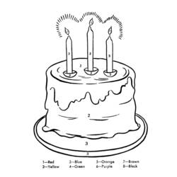Disegno da colorare: Compleanno (Festività e occasioni speciali) #57348 - Pagine da Colorare Stampabili Gratuite