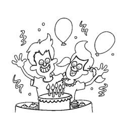 Disegno da colorare: Compleanno (Festività e occasioni speciali) #57412 - Pagine da Colorare Stampabili Gratuite