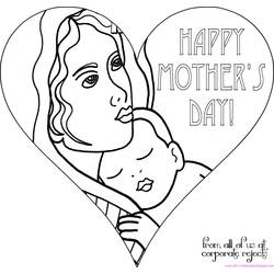 Disegno da colorare: Festa della mamma (Festività e occasioni speciali) #129762 - Pagine da Colorare Stampabili Gratuite