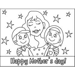 Disegno da colorare: Festa della mamma (Festività e occasioni speciali) #129768 - Pagine da Colorare Stampabili Gratuite
