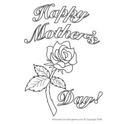 Disegno da colorare: Festa della mamma (Festività e occasioni speciali) #129780 - Pagine da Colorare Stampabili Gratuite