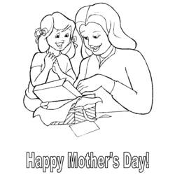 Disegno da colorare: Festa della mamma (Festività e occasioni speciali) #129781 - Pagine da Colorare Stampabili Gratuite