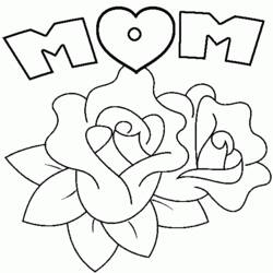Disegno da colorare: Festa della mamma (Festività e occasioni speciali) #129802 - Pagine da Colorare Stampabili Gratuite
