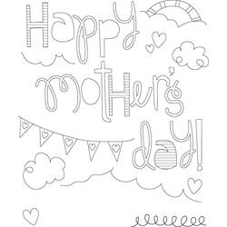 Disegno da colorare: Festa della mamma (Festività e occasioni speciali) #129882 - Pagine da Colorare Stampabili Gratuite