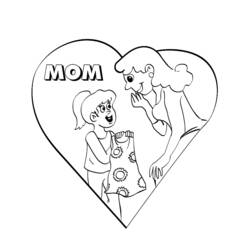 Disegno da colorare: Festa della mamma (Festività e occasioni speciali) #129904 - Pagine da Colorare Stampabili Gratuite