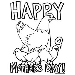 Disegno da colorare: Festa della mamma (Festività e occasioni speciali) #129939 - Pagine da Colorare Stampabili Gratuite