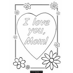 Disegno da colorare: Festa della mamma (Festività e occasioni speciali) #130020 - Pagine da Colorare Stampabili Gratuite