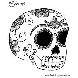 Disegno da colorare: Giorno della morte (Festività e occasioni speciali) #60149 - Pagine da Colorare Stampabili Gratuite