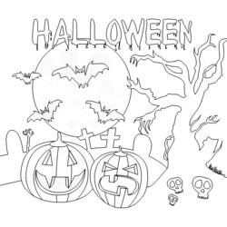 Disegno da colorare: Halloween (Festività e occasioni speciali) #55371 - Pagine da Colorare Stampabili Gratuite