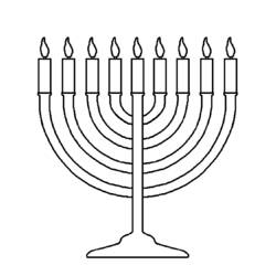 Disegno da colorare: Hanukkah (Festività e occasioni speciali) #59609 - Pagine da Colorare Stampabili Gratuite