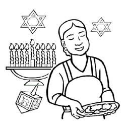 Disegno da colorare: Hanukkah (Festività e occasioni speciali) #59610 - Pagine da Colorare Stampabili Gratuite