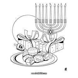 Disegno da colorare: Hanukkah (Festività e occasioni speciali) #59624 - Pagine da Colorare Stampabili Gratuite