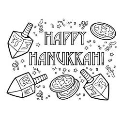 Disegno da colorare: Hanukkah (Festività e occasioni speciali) #59668 - Pagine da Colorare Stampabili Gratuite