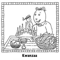 Disegno da colorare: Kwanzaa (Festività e occasioni speciali) #60431 - Pagine da Colorare Stampabili Gratuite